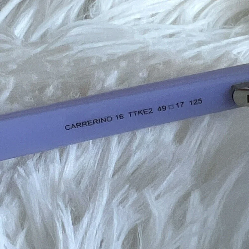NC Carrera Sunglasses Carrerino 16 Lilac TTK E2 Green Photocro With Pouch